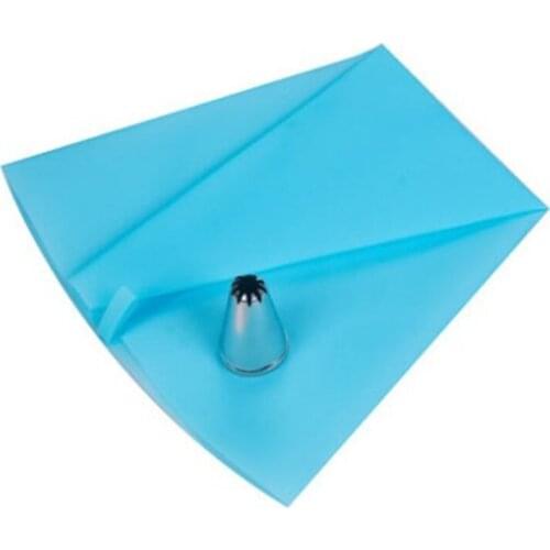 Set of 2, Silicone Bag Stainless Steel Nozzles IciIcing Piping Cream Pastry Tools Baking cupcake design Cake Decorating Tools