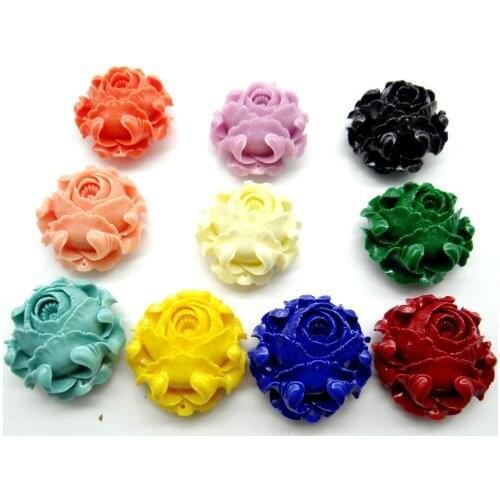 Natural Chinese Organic Cinnabar Quartz crystal carve of flower charm Pendant for diy Jewelry making Necklace Accessories6PCS S2