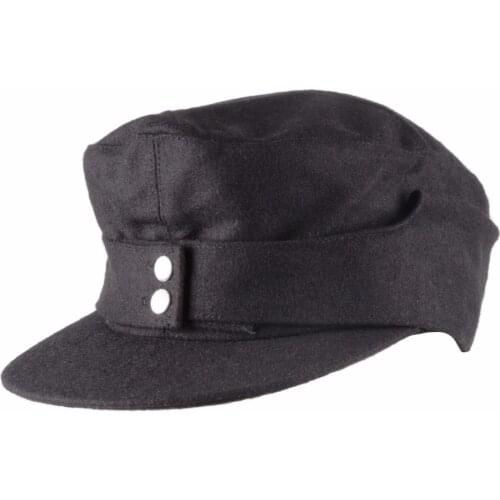 WWII GERMAN WH ELITE EM M43 PANZER WOOL FIELD CAP