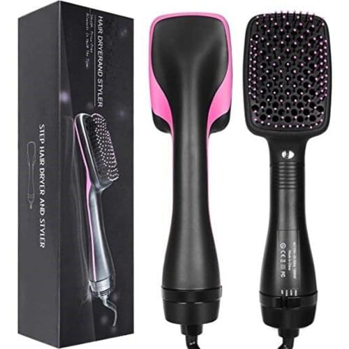 One Step Hair Dryer and Volumizer Anti-Scald Hair Brush Blow Dryer Hot Air Brush Hair Straightener Professional Hair Dryer Brush