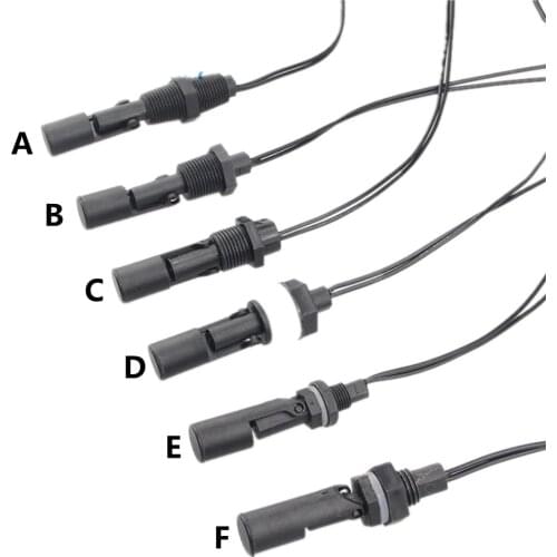 A/B/C/D/E/F Type Low Pressure Water Level Switch 100V Liquid Level Sensor PP Plastic Float Switch for Fish Tank Pool Aquarium