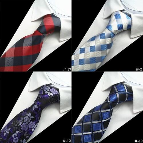 Ricnais 1200 Needles Quality 100% Silk Men Ties Plaid Striped Neck Ties for Men Classic Wear Business Wedding Party Gravatas