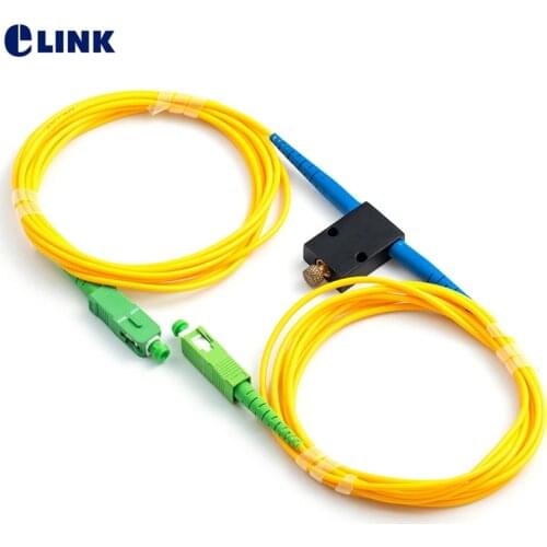 SC APC Fiber adjustable attenuator 0-60dB In-line Mechanical variable online type optical ftth UPC Singlemode Simplex ELINK