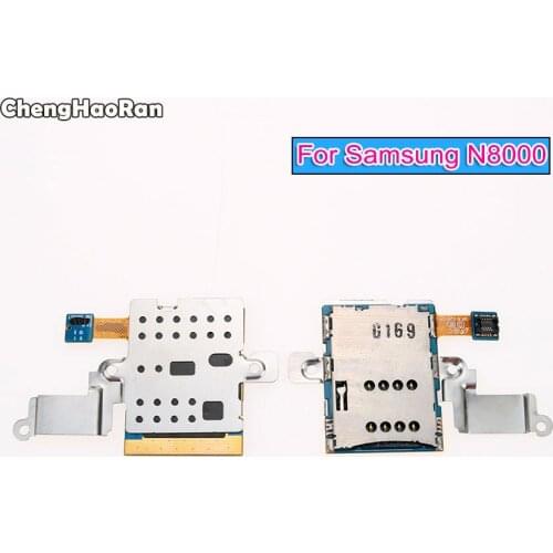 ChengHaoRan SIM Card Reader Holder Tray Slot Flex Cable For Samsung Galaxy Note 10.1 N8000 GT-N8000