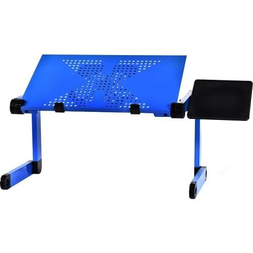 360 Degree Rotation Aluminum Alloy Laptop Table Adjustable Portable Folding Computer Desk Students Dormitory Laptop Table Stand