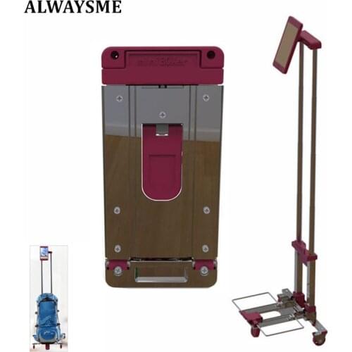ALWAYSME 24.5X11.5X3.5CM Multipurpose MINI Boxer Folding Luggage Trolley Cart