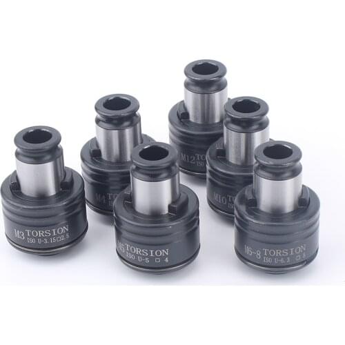 GT12 19mm ISO OR DIN Or JIS M3-M12 Set Tapping Collets Chucks Pneumatic Tapping Machine Chucks With Overload Protection