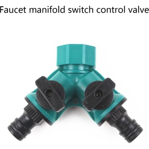Irrigation Y Shape Tap Connector Garden Hose Adapter Splitter Garden Watering Irrigation System Tool Quick Coupling Drip W3JE