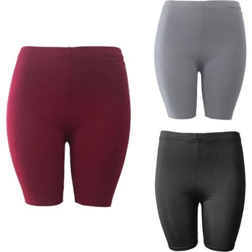 Womens Fitness Half High Waist Quick Dry Skinny Bike Leggings