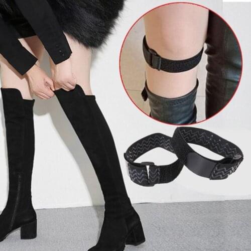1 Pair Boots Belt Strap Women Fixing Shoes Anti Fall Accessories Elastic Adjustable Inside Non Slip Adhesive Tape Elastic Cord