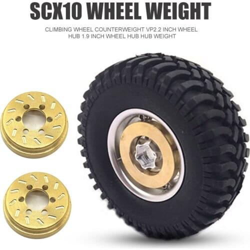 2 Pcs Internal Wheel Weights Counterweight for 1/10 RC Crawler Car Wheel Rims SCX10 AN88