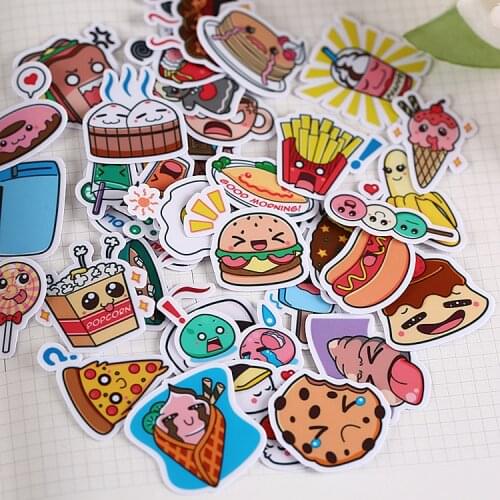 40pcs Creative cute kawaii self-made warming food sticker/ beautiful stickers /decorative sticker /DIY craft photo album