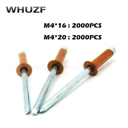 4000PCS Copper High Quality blind rivets / pop rivets / rivets M4 * length 16/20mm