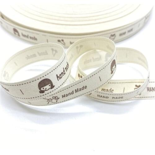 5Yards 15mm Cotton Ribbon Black and white pattern Printed Cotton Ribbons For Wedding Christmas Decoration DIY Sewing Fabric #26