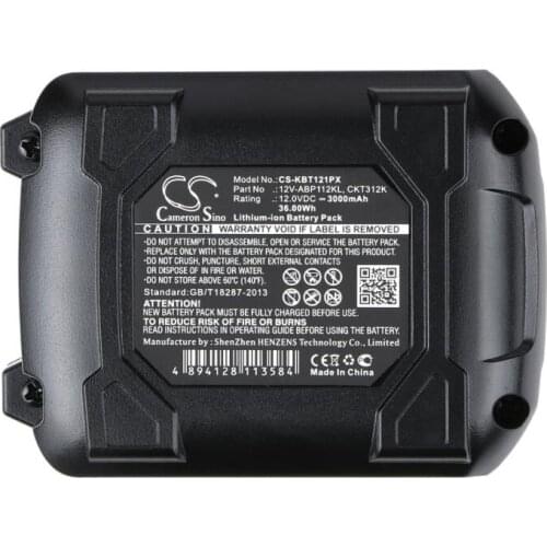 Cameron Sino 3000mAh battery for KOBALT CDT212KU CID120KU CSJ120KU 12V-ABP112KL CKT312K Power Tools Battery