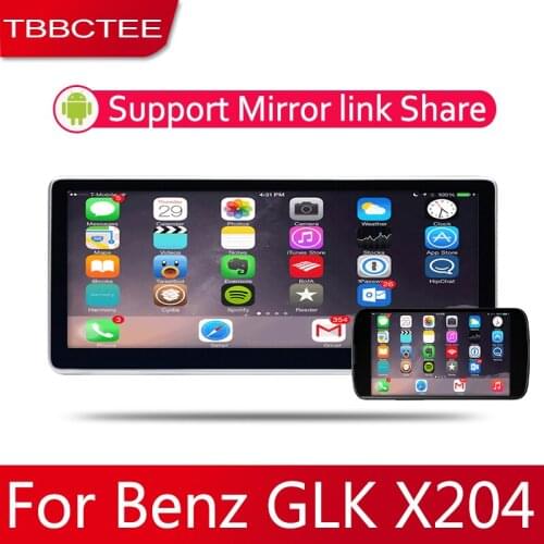Android 2 Din Car radio Multimedia Video Player auto Stereo GPS MAP For Mercedes Benz GLK X204 2008~2015 Media Navi
