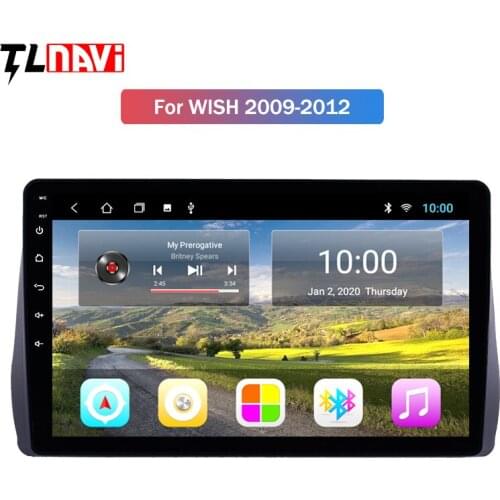 2G RAM 10.1 inch Android 10 Car Auto Stereo For 2009 2010 2011 2012 Toyota Wish Radio GPS Multimedia Player wifi Bluetooth