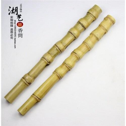 Bamboo bamboo phyllostachys aurea tortoise shell Buddha belly long joss stick cylinder aloes collectables - autograph