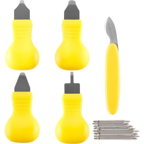 Watch Back Case Opener Remover Removal Knife Repair Tool Different Sizes 5pcs, Watch Battery Removal Change Stainless Steel Wa
