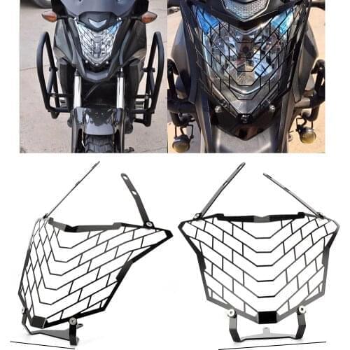 Motorcycle Black Headlight Grille Guard Cover Protector For HONDA CB500X CB 500 X 2016 2017 Motorbike Parts Accessories