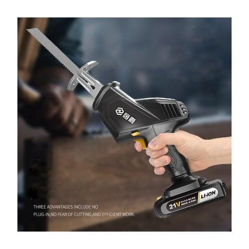 Power tools rechargeable 12-21V lithium ion battery rechargeable chainsaw garden reciprocating factory direct sales