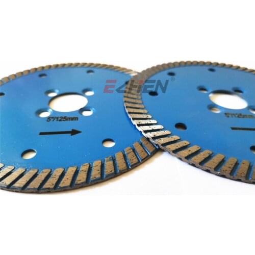 Good Sharpness Diameter 125mm Or 5 Inch Turbo Diamond Saw Blade Cutter For Dry Cutting Granite Marble Quartz Stone