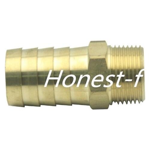 Brass Barbed Fitting Coupler / Connector 3/4" Male BSPT x 1"(25mm)Hose Barb Fuel Gas
