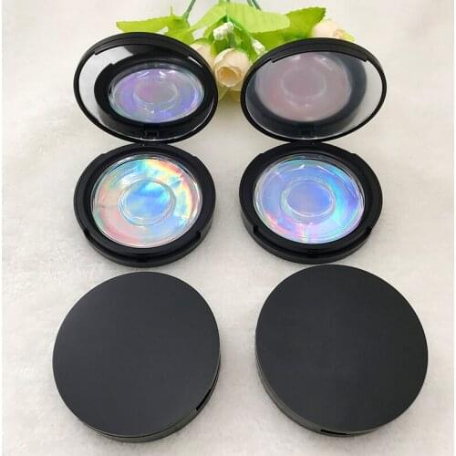 Customer-specific Custom False Eyelash Packaging Box Empty Eyelashes Packaging Circle Box With Mirror Extension