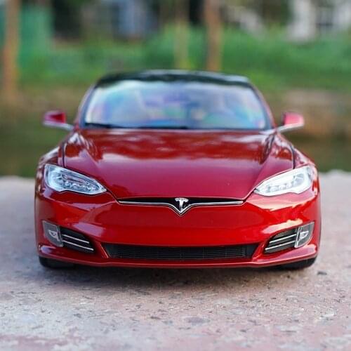 Original factory authentic 1/18 TESLA MODEL S P100D diecast car model for collection