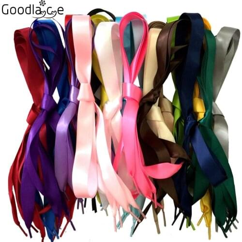 Flat Silk Ribbon Shoelaces Shoe Laces f. Sneaker Sport Shoes Fantastic 120cm / 47Inch