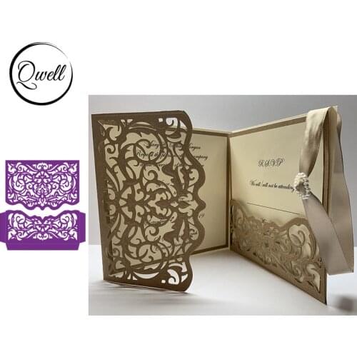 QWELL Frame Lace Card Edge Metal Cutting Dies for Scrapbooking and Card Making Paper Embossing Craft New 2019 die cuts