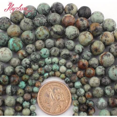 4,6,8,10,12mmRound Multicolor Smooth Africa Turquois e Gem Stone Beads Strand 15" For DIY Necklace Jewelry Making,Free Shipping