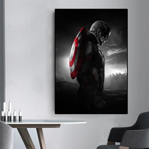 Marvel Captain America Canvas Painting Anime Avengers Prints and Posters Wall Art Pictures for Living Room Decoration Cuadros