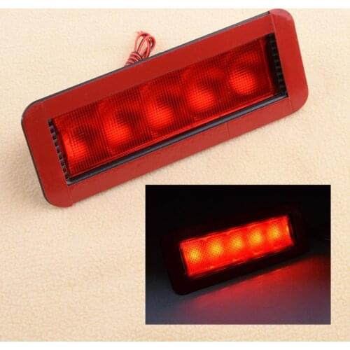Universal Car 5 LEDS Rear High Mount Lever Third Brake Stop Warning Light Replacement 12V 0.5W 5A