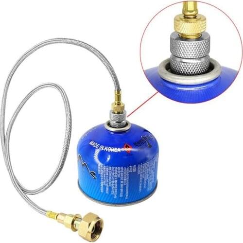 Outdoor Camping Butane Stove Gas Refill Adapter Cartridge Gas Nozzle Bottle Type Cartridge Screw Type Valve Canister Connector