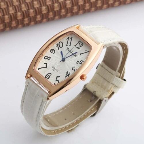 Fashion 2019 New Top Brand Womage Watches Women Tonneau Casual Clocks Leather Quartz Wristwatches Relojes De Mujer For Girl Gift