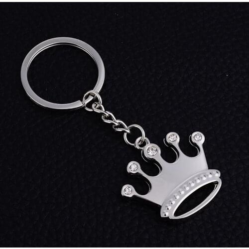 10pcs/lot crown keychain key ring cute key chain for women key holder creative portachiavi chaveiro llaveros bag charm