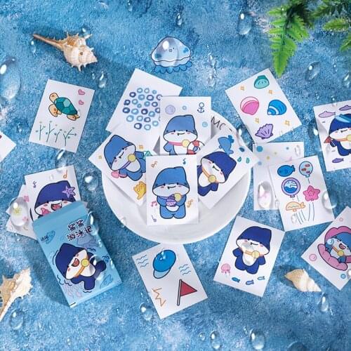 50pcs/cute cartoon animal underwater world series scrapbook sticker diary album notebook Korean kawaii sticker aesthetics
