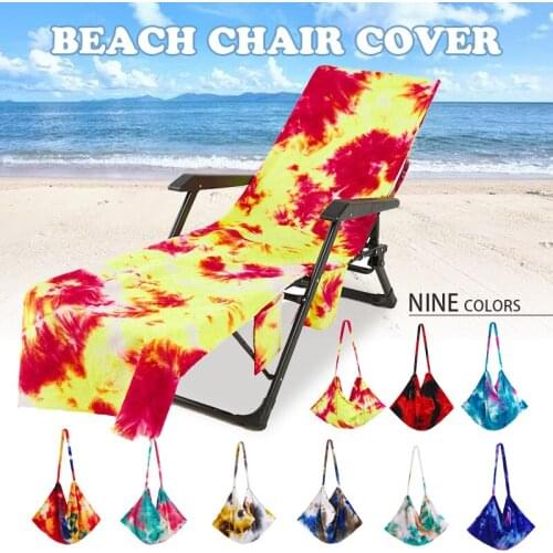 70x200cm Printing And Dyeing Beach Folding Chair Cover Single Convenient Outdoor Camping Bed Cover Beach Lounge Chair Protector