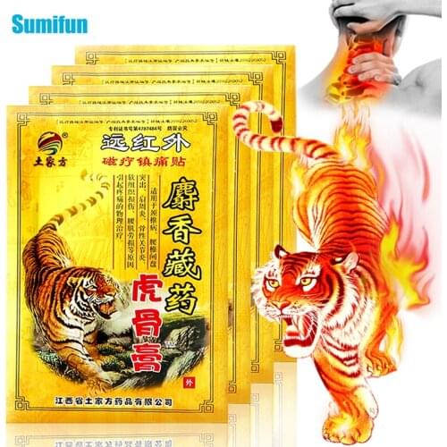 8Pcs Tiger Balm Plaster Soothing Muscles Medicated Patches Body Neck Massager Relief Medical Arthritis Capsicum Stickers
