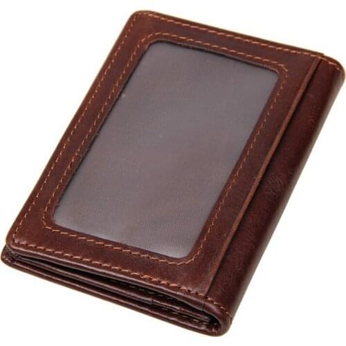 Promotion Slim Small Size Mens Wallets Genuine Real Leather wallet Credit Card Holder bag small purse for male Clutch wallet