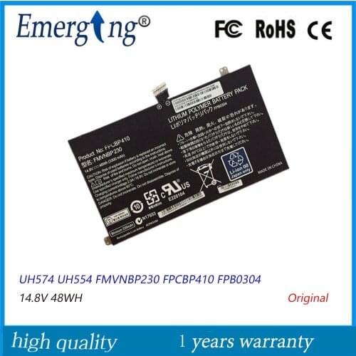 14.8V 48Wh FPCBP410 Laptop Battery for FUJITSU UH574 UH554 FMVNBP230 FPCBP410 FPB0304