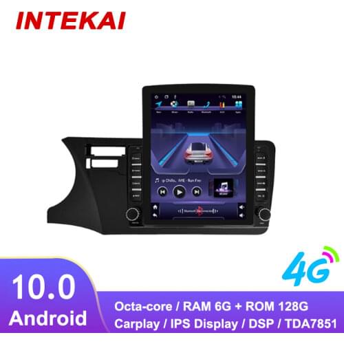 9.7" Vertical Style Tesla Screen Android 10.0 Car Radio GPS Navigation Autoradio multimedia for honda city LHD 2014 2017