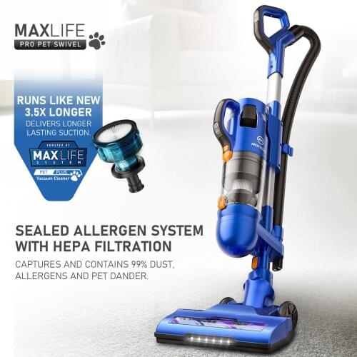 MOOSOO U26D Bagless Upright Vacuum 300W 26000PA Handled Cordless Wireless Wet Dry Vacuum Cleaner For Home Multi-Surface Cleaning