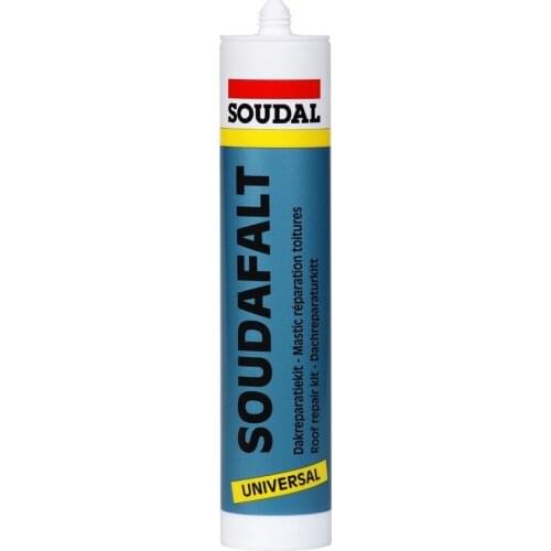 Soudal Soudafalt Bitumen Based Sealant for Roof Repair Purposes 310 Ml Black