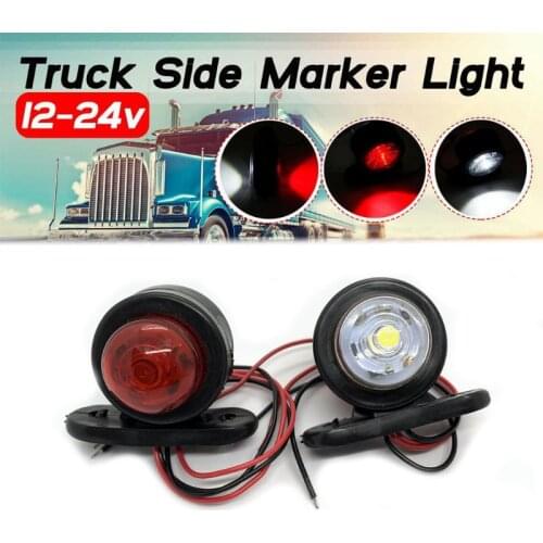 2 Pcs DC 12V LED Truck Side Marker Light Indicator Side Marked Lamp RV Clearance Lamp Car Styling Accessories