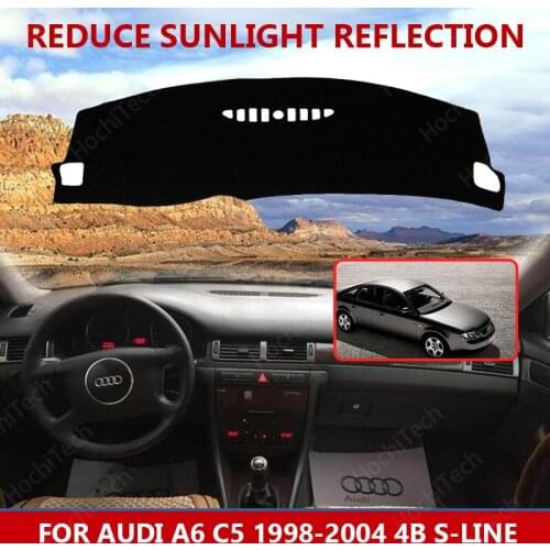 For Audi A6 C5 1998-2004 4B S-line Right Left Hand Drive Good Polyester Material Anti Light Car Dashboard Cover Mat