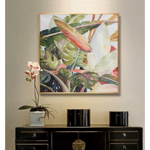 EECAMAIL 5D DIY Full Diamond Painting No Frame Tropical Banana Leaf American Home Decoration Diamond Embroidery Cross Stitch