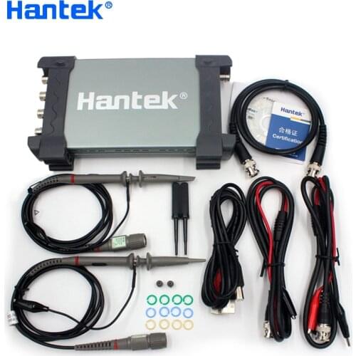 Hantek Official 6074BD USB Oscilloscopes 4 Channels 70Mhz Osiclloscope Digital PC Handheld Osciloscopio + 25Mhz Signal Generator