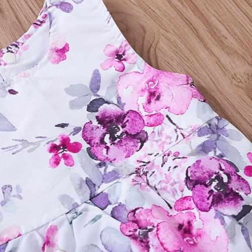 Rose Print Sleeveless + Headscarf Romper D03.08